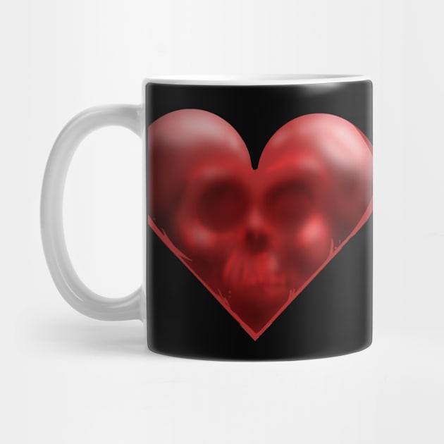 Heart Skull by SilverBaX